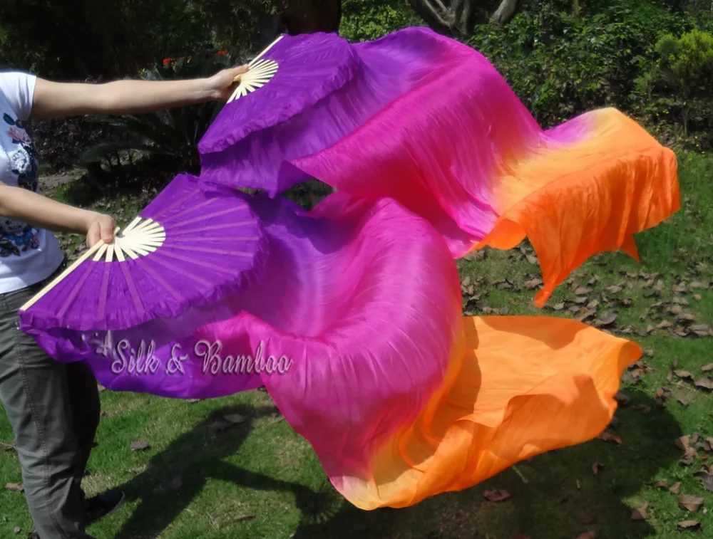 Шелковая Веер вуаль для танца живота 1 5 м * 0 9 (59*35 дюймов) комплект|fan veil|silk fan veilsbelly