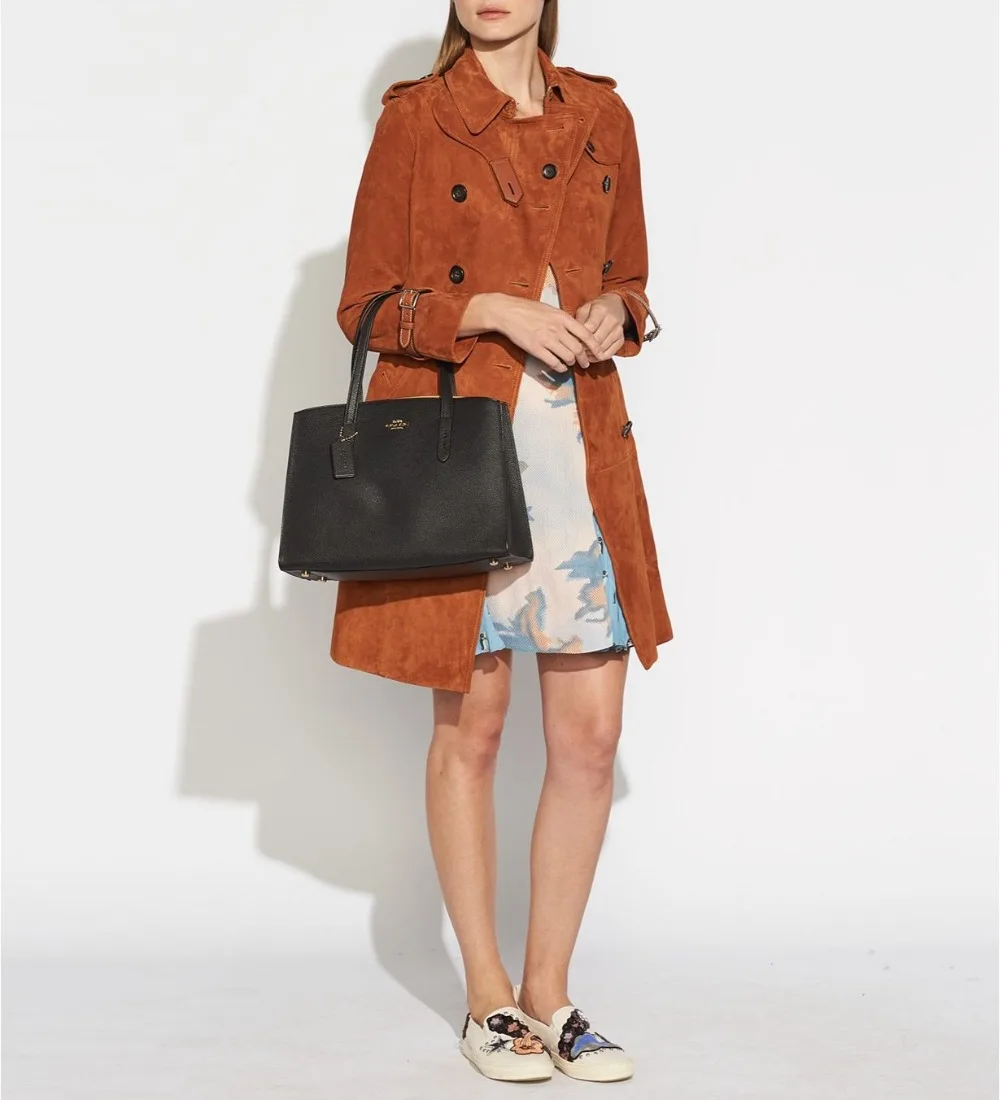 Тренерские металлические кожаные сумки Charlie Carryall роскошные для женщин