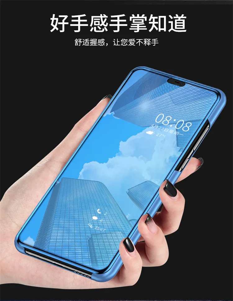 Роскошные Зеркало флип чехол для телефона xiaomi 5X A1 mix2 note3 2 s edge Full Cover