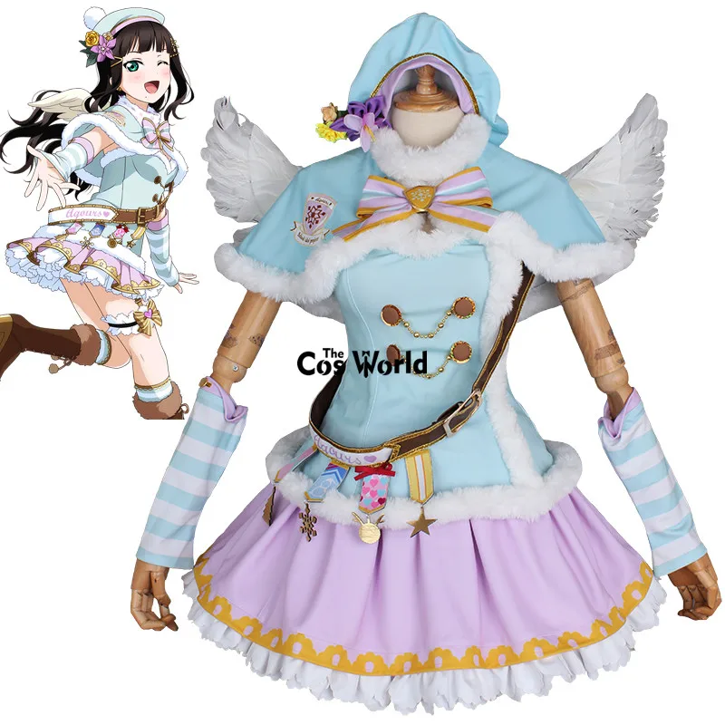 Рождественский хор Love Live Sunshine Kurosawa Рождественская футболка топ платье Униформа
