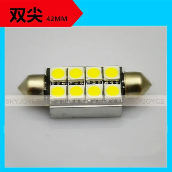 2016 Новый супер яркий Гирлянда Свет 10 шт./лот + белый радиатор C5W LED Canbus гирлянда 42 мм