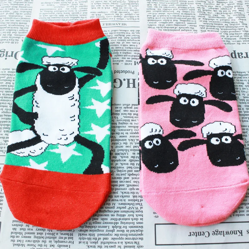 Летние женские милые носки с героями мультфильмов Kawaii хлопковые забавные для