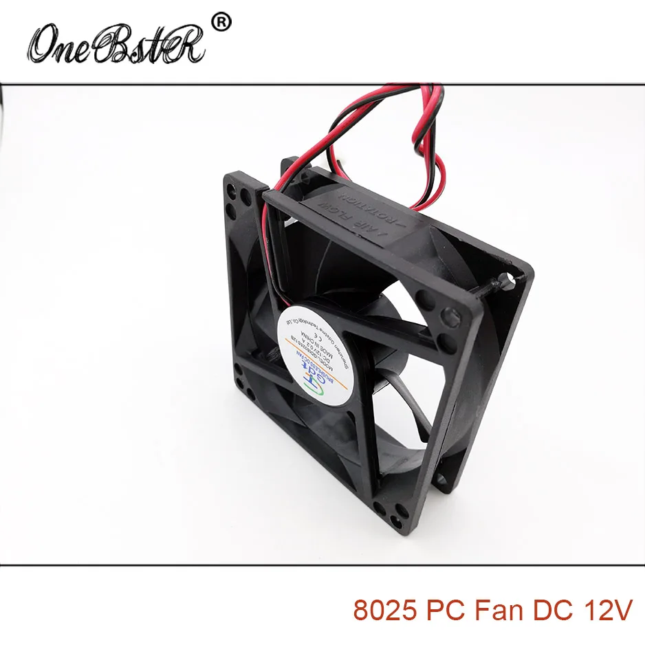 8025 DC 12V 0.2A бесщеточный втулка вентилятора 8CM 80MM 80x80x25MM двигатель шасси питания XH2.54
