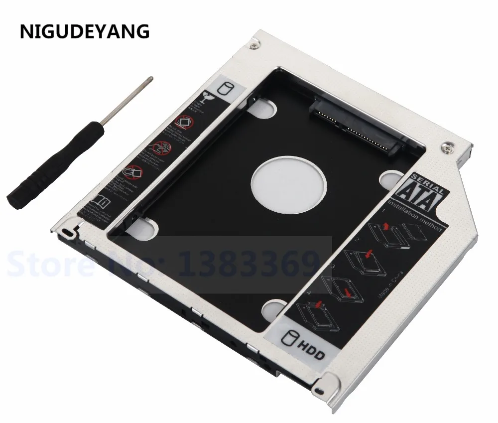 NIGUDEYANG 2 й жесткий диск SSD однокорпусный оптический Caddy для Macbook Pro + корпус USB чехол