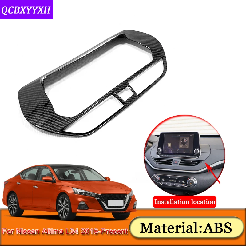 

Car Styling ABS Internal Stickers Auto Frame GPS Navigation Decoration Sequins Accessories For Nissan Altima L34 2019-Present