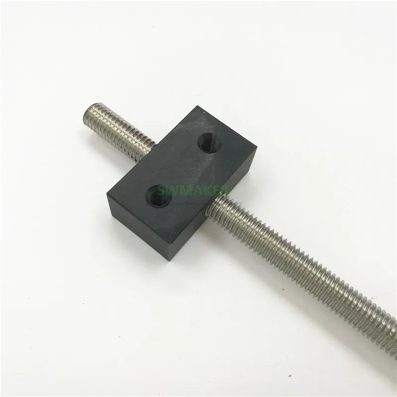 CNC Z ось резьбовой стержень из нержавеющей стали M8x1.25mm + M881.25mm delrin nut Shapeoko X-carve