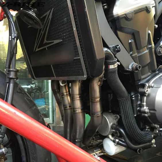 

Motorcycle Exhaust Muffler Mid Connect Refit Motorbike Middle Pipe Exhaust Case FOR KAWASAKI NINJA 250 ninja250 2013 2014 2015