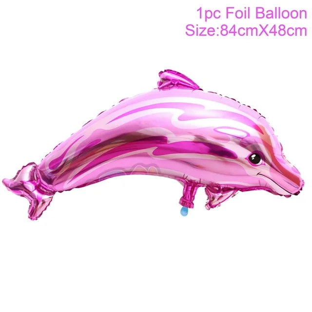 Pink dolphin Вечерние коробки для конфет с изображением Русалочки FENGRISE, украшенные русалочкой на день рождения, детские товары для вечеринок на день рождения, 1 год, декор для дня рождения - Цвет: Pink dolphin