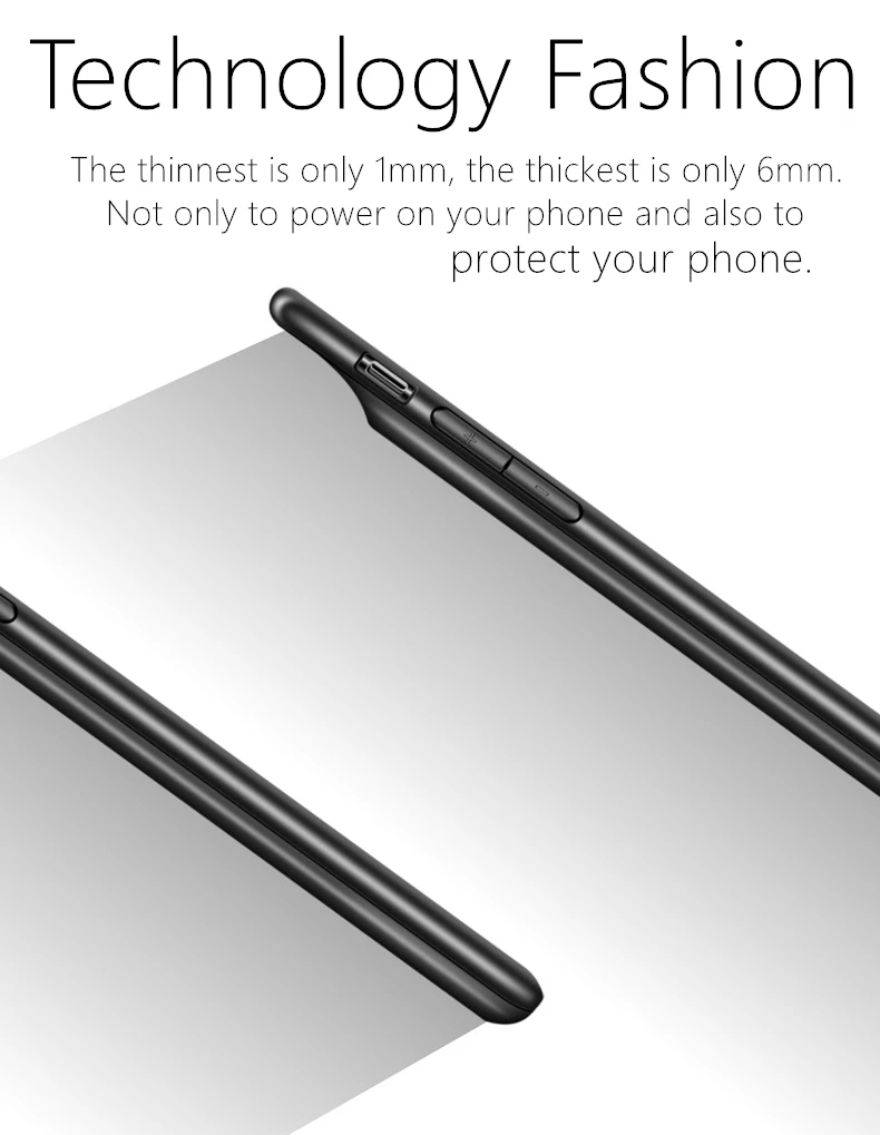 Чехол для аккумулятора, Ультратонкий чехол для iPhone 6, 7, 8, 6s Plus, чехол для зарядного устройства, чехол для зарядного устройства, Внешний чехол для задней панели