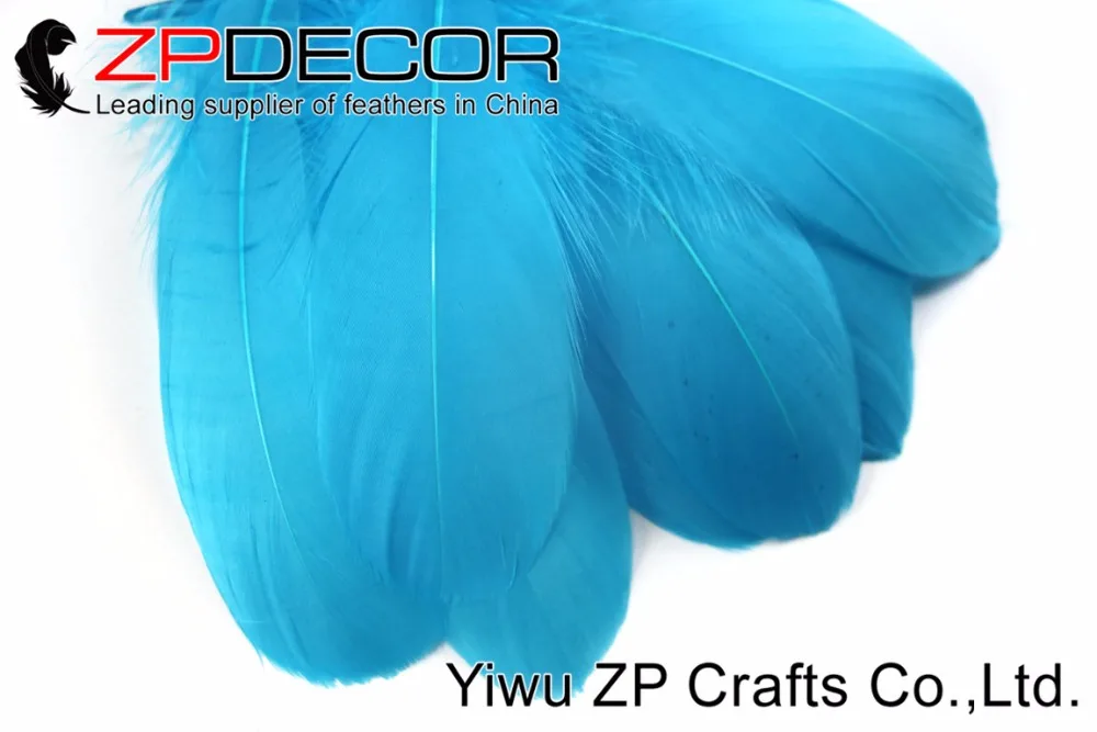 ZPDECOR перо Прямая поставка с фабрики 200 шт./лот дешевая Бирюзовая синяя краска