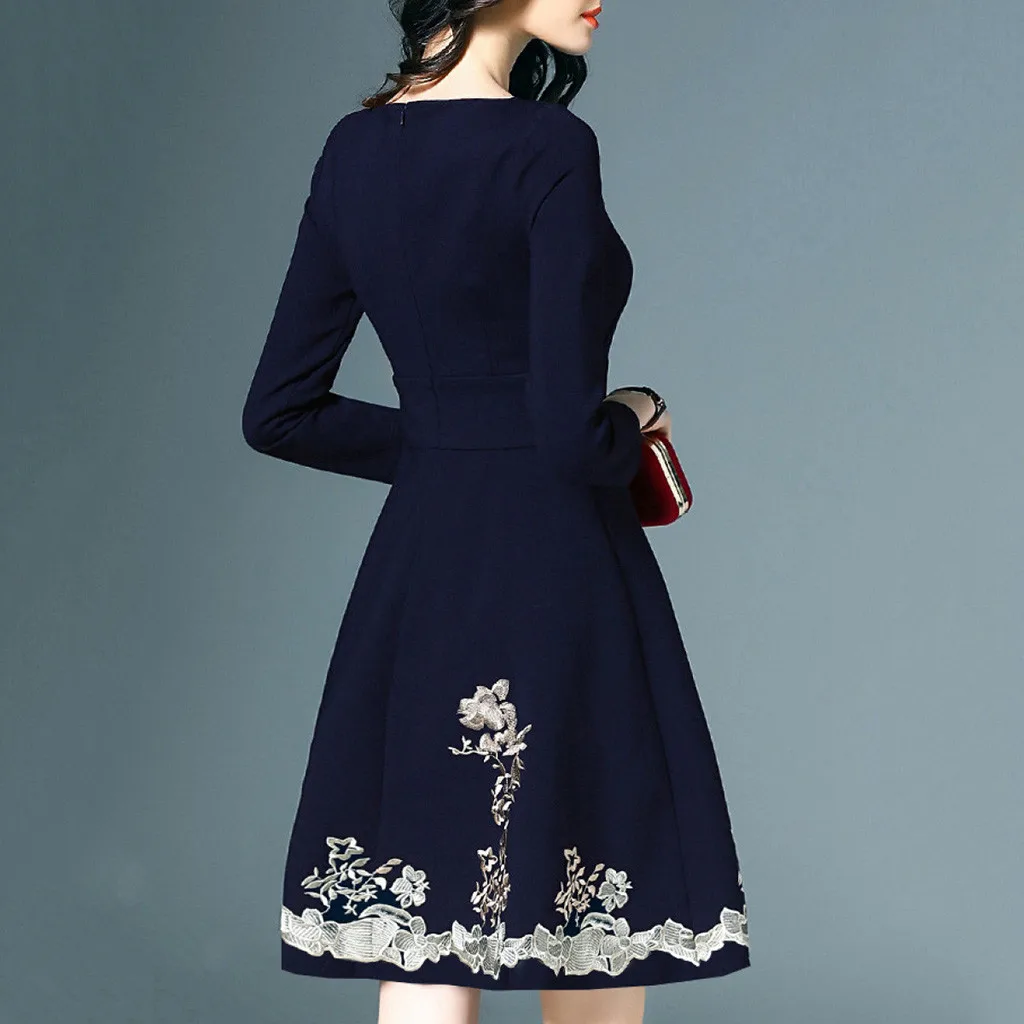 SAGACE винтажное женское платье 2019 ТРАПЕЦИЕВИДНОЕ летнее элегантное с вырезом