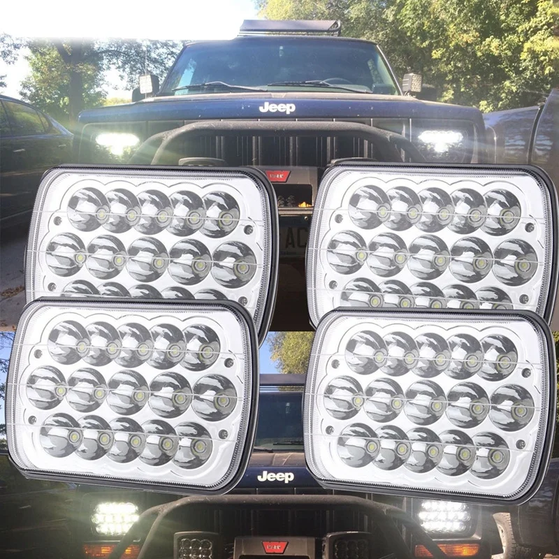 4 шт. 7x6 светодиодный фар море луч замена HID Xenon H6014 H6052 H6054 5x7 Автомобильный для джипа