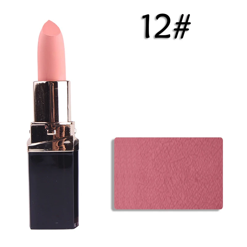 2 шт 12 MISS ROSE мягкий светлый красочный квадратный тубус матовая губная помада