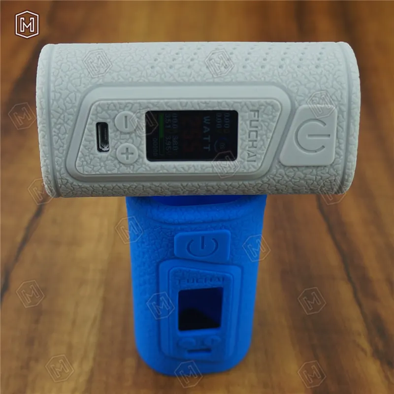 1 шт. Бесплатная доставка sigelei fuchai Duo 3 255 Вт силиконовый чехол три батареи USB TC mod VAPE