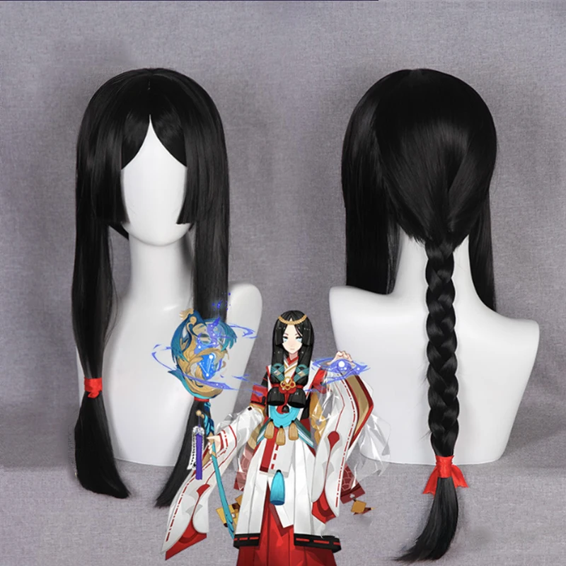 Парик для косплея игры Onmyoji парик Yao Bikuni термостойкий синтетический Хэллоуина