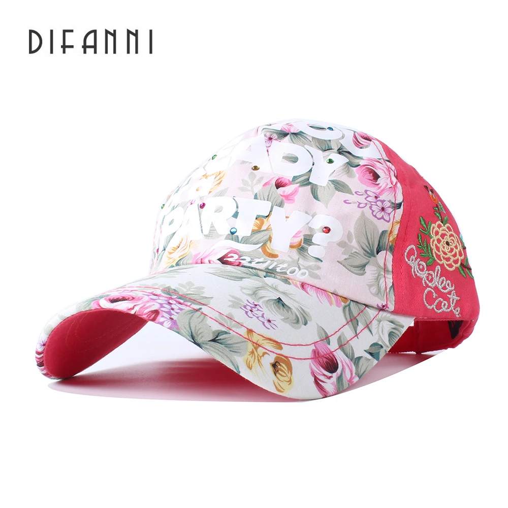 Женская Бейсболка с цветочным принтом на весну/лето|floral baseball cap|baseball capbaseball cap fashion