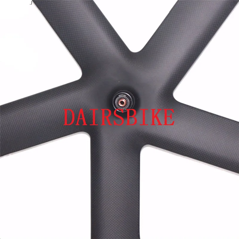 Carbon 5 Spokes Wheels Clincher 700C spoke Fixed Gear Wheelset For Track/ Road Bike | Спорт и развлечения