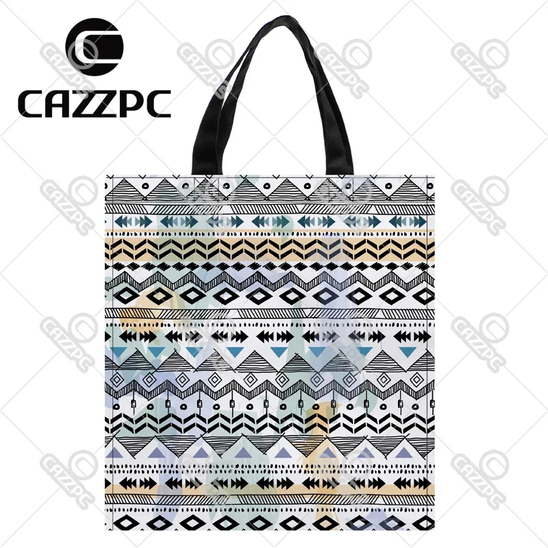 Черный и белый пульсация ацтеков племенных этническим принтом пользовательские