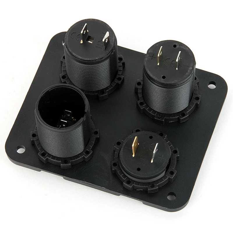 Водонепроницаемая 2 микро-розетка для прикуривателя клавишная панель