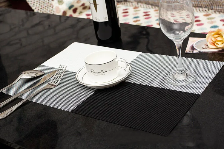 Легко чистая салфетка под столовый прибор модная Нескользящая Накладка для