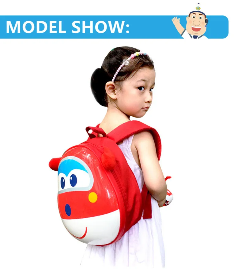 Super Wings 3D Lovely Action Figures School Backpack Toys &amp Hobbies Baby Kindergarten Study Stationary Anime Series Movie TV | Игрушки и
