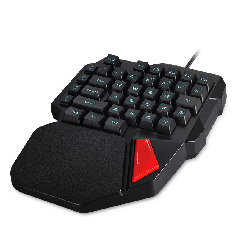 

Single Hand Wired Gaming Keyboard 38 Keys Mini Keypad for Dota OW PUBG SGA998