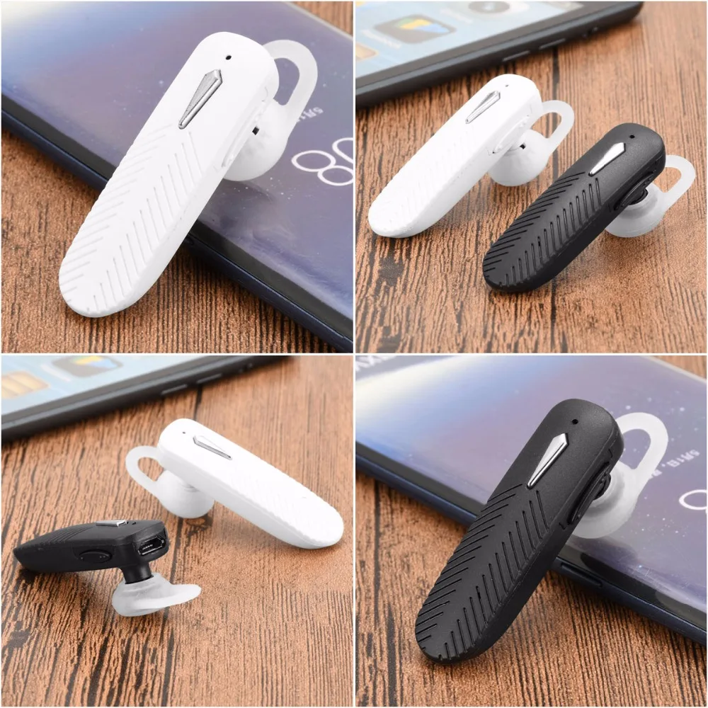 Мини беспроводные bluetooth-наушники черного цвета, односторонние наушники, гарнитура с микрофоном для бизнеса, шумоподавление