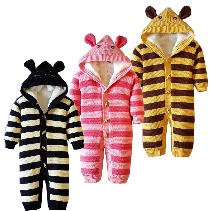 Новый осенне-зимний свитер для малышей Костюм детский комбинезон подходит детей