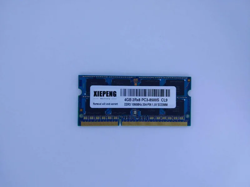 Память для ноутбука 8 Гб 2Rx8 PC3 8500S RAM DDR3 4G 1066 МГц pc3 8500 Acer AS4752G AS4743ZG AS5750G 4820/TG 5745G