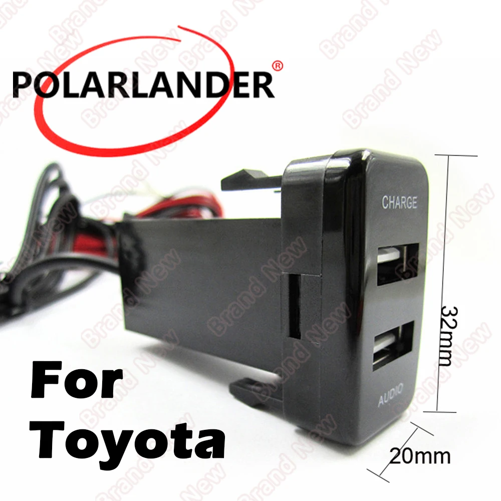 ForNewT oyota 5V 2.1A двойной USB интерфейс порт автомобильное зарядное устройство для Nissan/Toyota/Honda/Mitsubishi/Mazda - Название цвета: ForNewT oyota