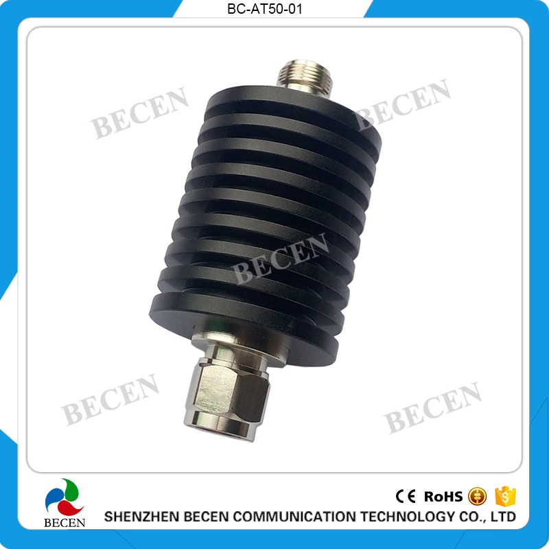 50 Вт N JK RF коаксиальный Фиксированный аттенюатор DC 3Ghz ом 1 дБ 2 3 5 6 10 15 20 30 40