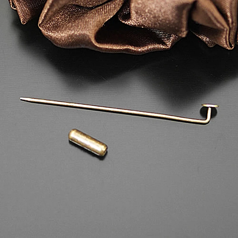 20PCS with stopper Can paste Round Disk Brass Brooch Base Pins Hat Jewelry Accessories Findings Wholesale | Украшения и