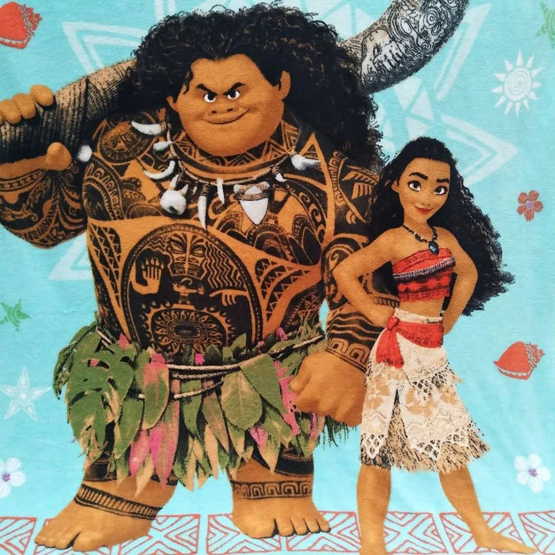 Disney мультфильм Моана и Мауи плюшевое одеяло бросок 46x60 дюймов для детей на