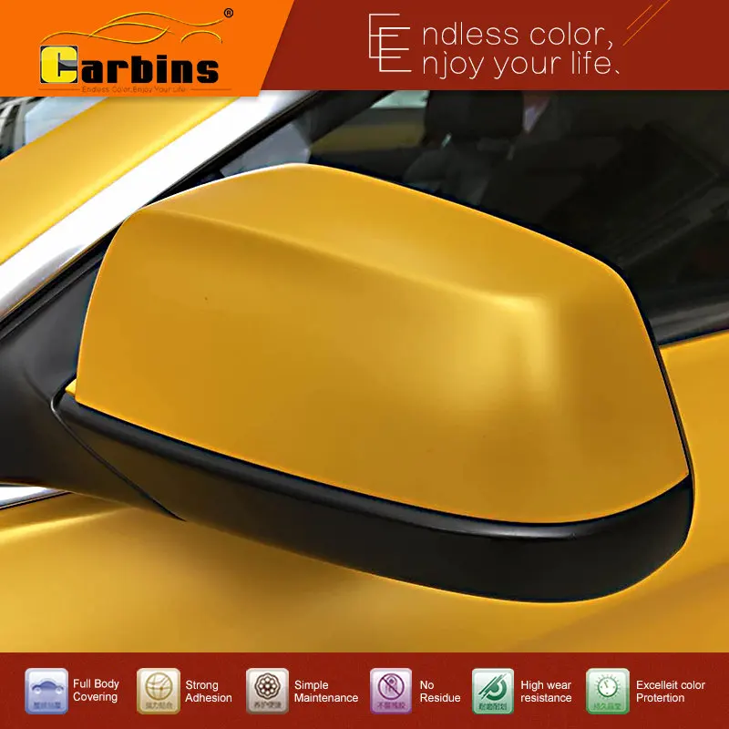 Fervor Yellow Metal Flash Vinyl Wrap Film for Car Full Body Color Change Styling! |