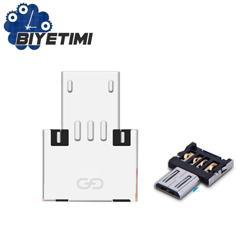 BIYETIMI-mini adaptador Micro a USB 2,0, Conector de Transporte, nuevo