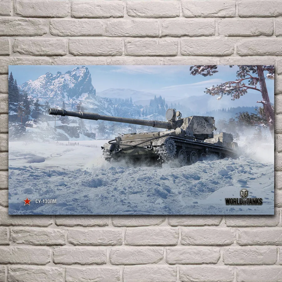 Боевой танк Разрушитель военный автомобиль wot игра Фан арт украшение для