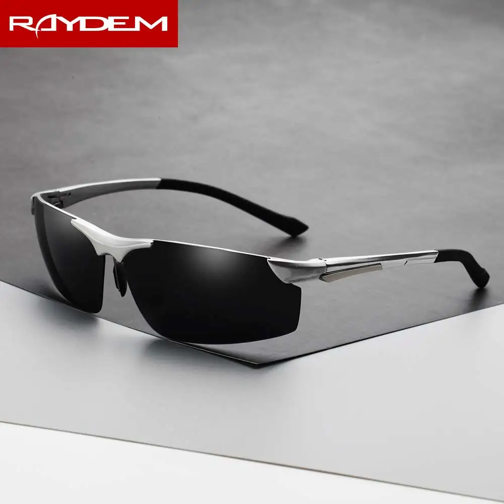 

RYADEM Aluminum Magnesium Men's Polarized Sun glasses Night Vision Mirror Male Eyewear Sunglasses Goggle Oculos For Men