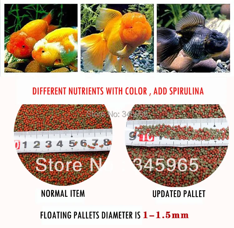 Высокое питательное значение Спирулина рыба еда 100 г небольшой поддон Бесплатная