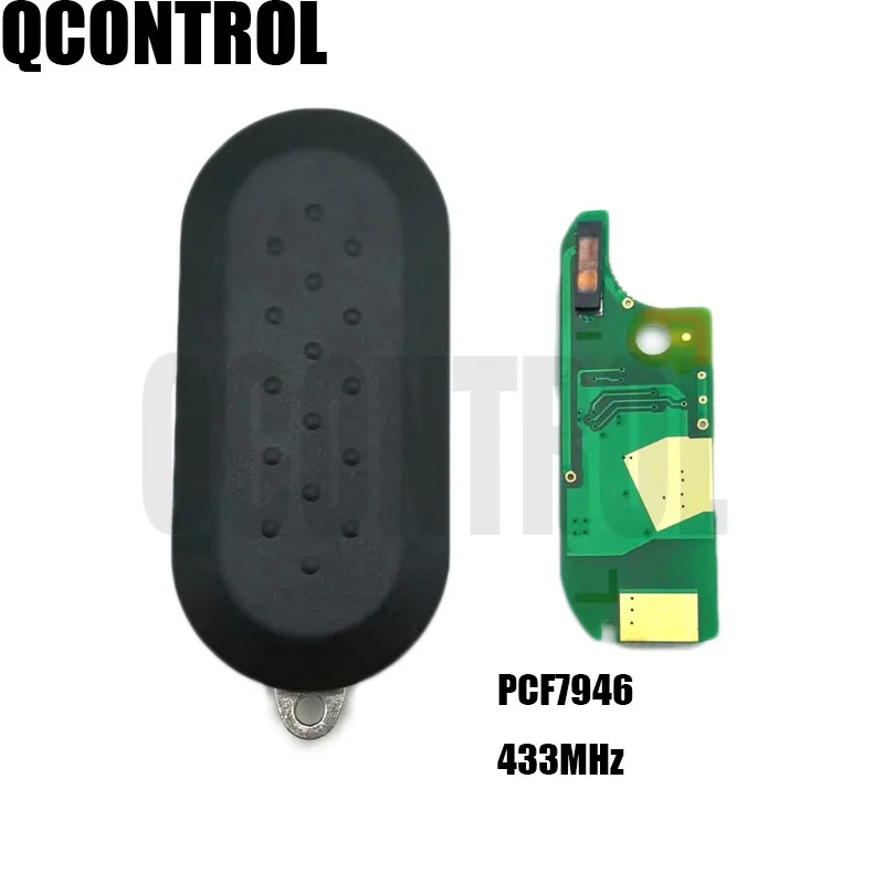 QCONTROL 3BT дистанционный ключ 433 МГц подходит для FIAT 500L MPV Bravo Ducato системы Marelli|Ключ от