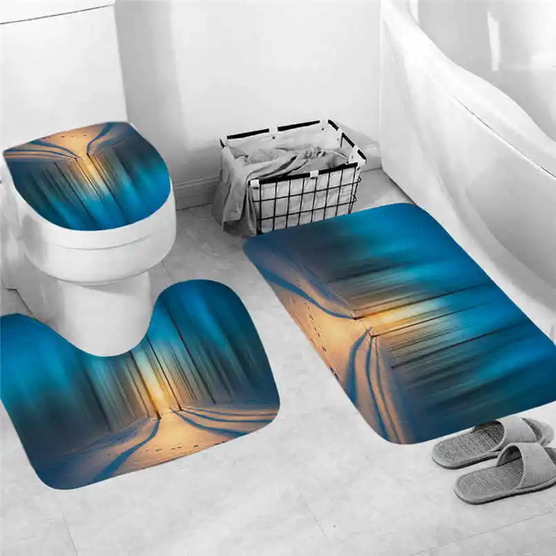 Bathroom mat 3 шт нескользящий коврик для ванной комнаты, кухонный коврик, коврик для двери, Декор, пена с эффектом памяти, коврик для ванной комнаты, кухонный дверной пол, ТАПИС де Байн 5pz - Цвет: Bathroom mat