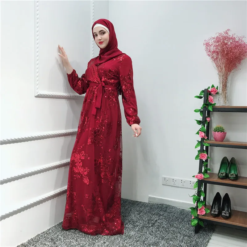 Vestidos abaya Robe Femme Дубай Арабский Кафтан мусульманский хиджаб платье Рамадан Tesettur Elbise Sukienki Caftan Marocain Eid платья