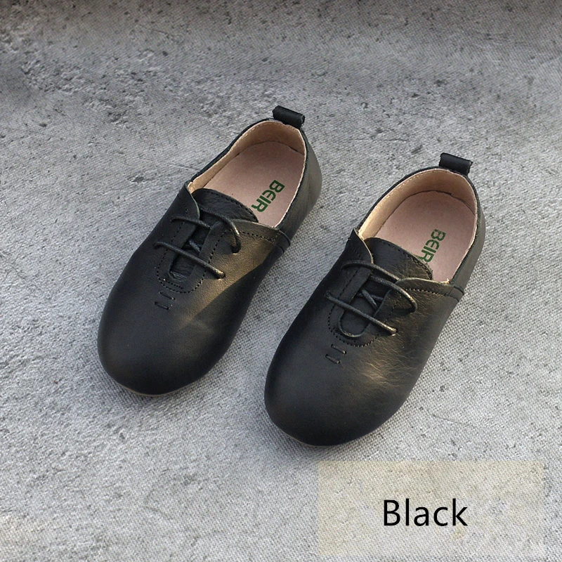 Genuine leather Boys Sneakers Girls suede lace-up Kids Oxford Shoes Children casual shoes Size 23-35 | Детская одежда и обувь