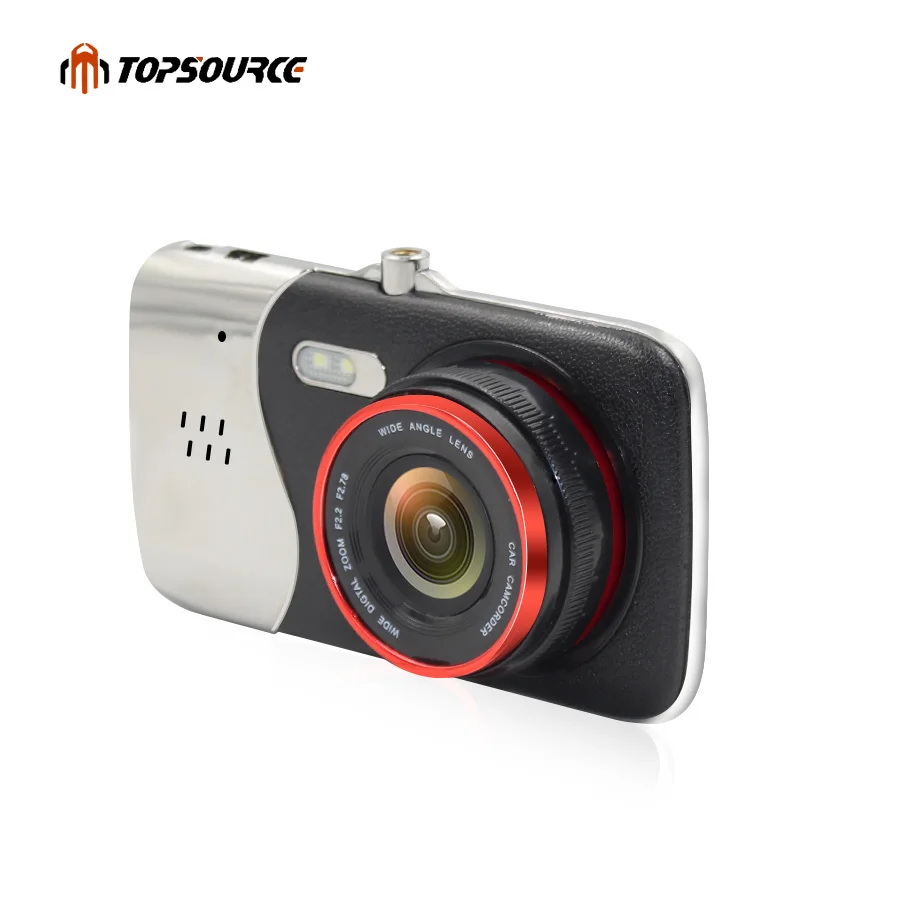 Topsource 4 &quotАвтомобильный видеорегистратор Камера с двойным объективом HD 1080 P
