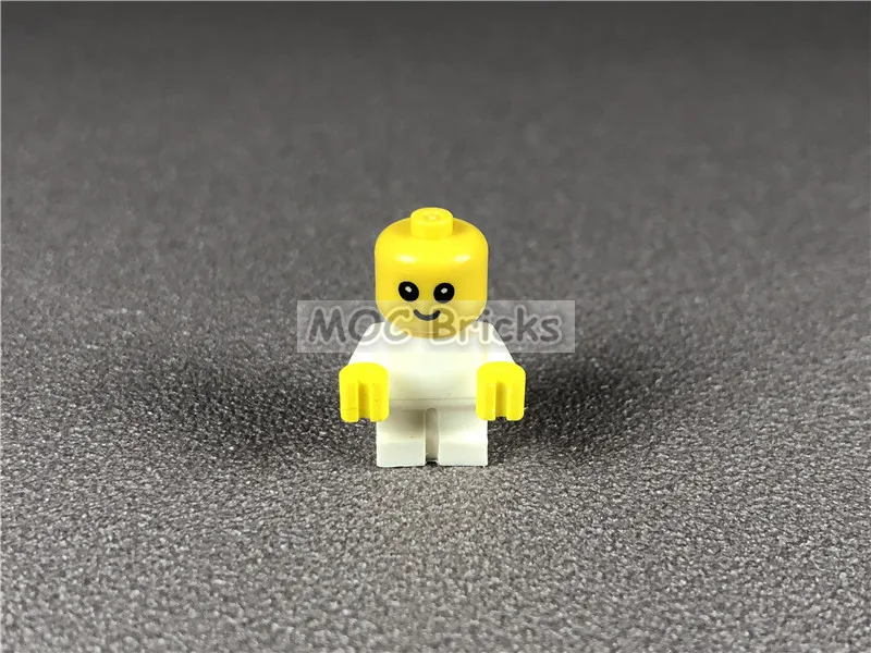 3 шт./лот MOC кирпичи Сделай Сам Детский/младенческий белый корпус с руками