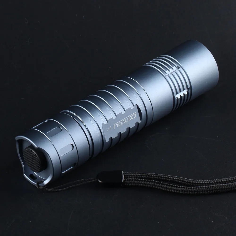 Blunish gray Convoy S11 с luminus sst40, медной доской DTP и объективом с покрытием ar, управление защитой от температуры, до 2300lm