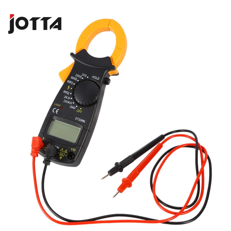 Цифровой амперметр мультиметр вольтметр 600A AC/DC ток Ома тестер