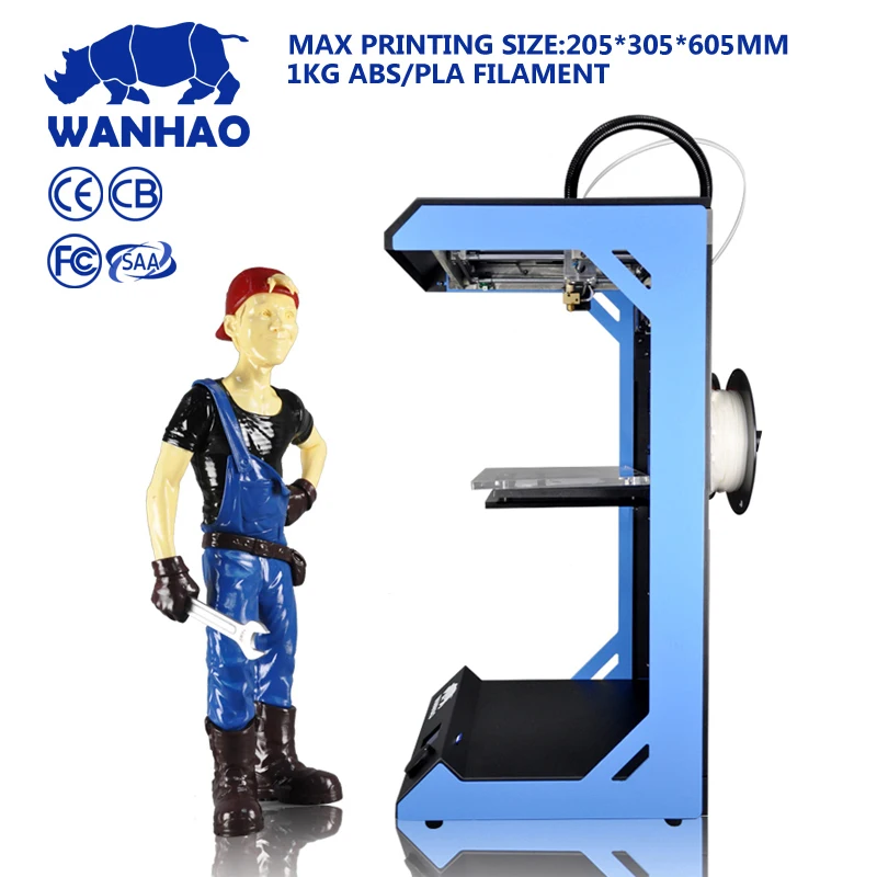 Цветная машина WANHAO FDM для 3D-принтера D5S с высокой точностью и скоростью печати