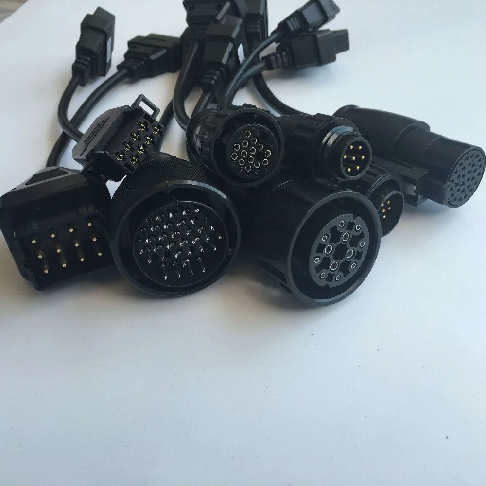 Лучшая цена, кабели для грузовиков для OBDIICAT-CDP Pro OBD2 OBDIIcat-150 TCS, полный комплект 8 шт., кабели для грузовиков, диагностический инструмент, соединительный кабель