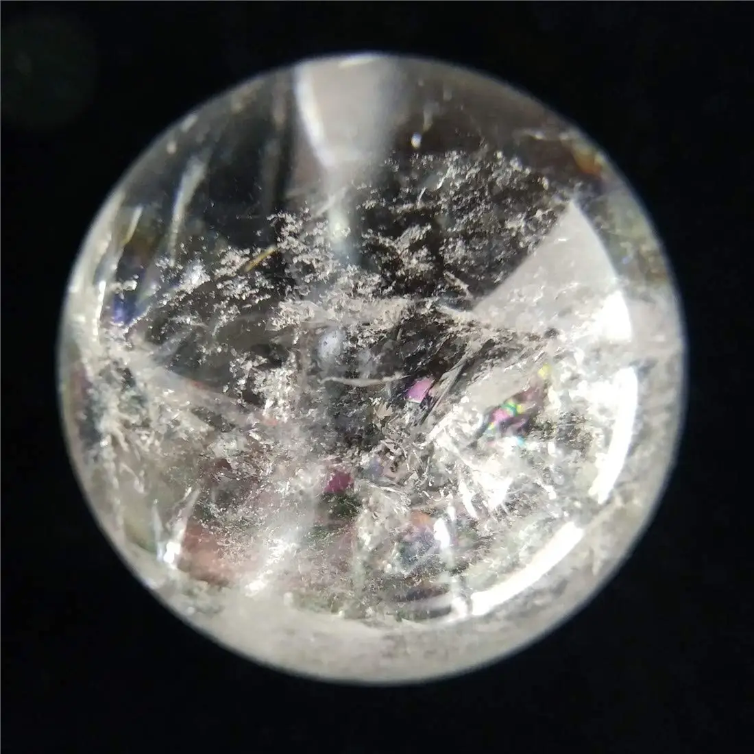 Прозрачный кристалл сфера Wicca Stone Кристаллы Камень Кристалл Пьер природы Cristaux