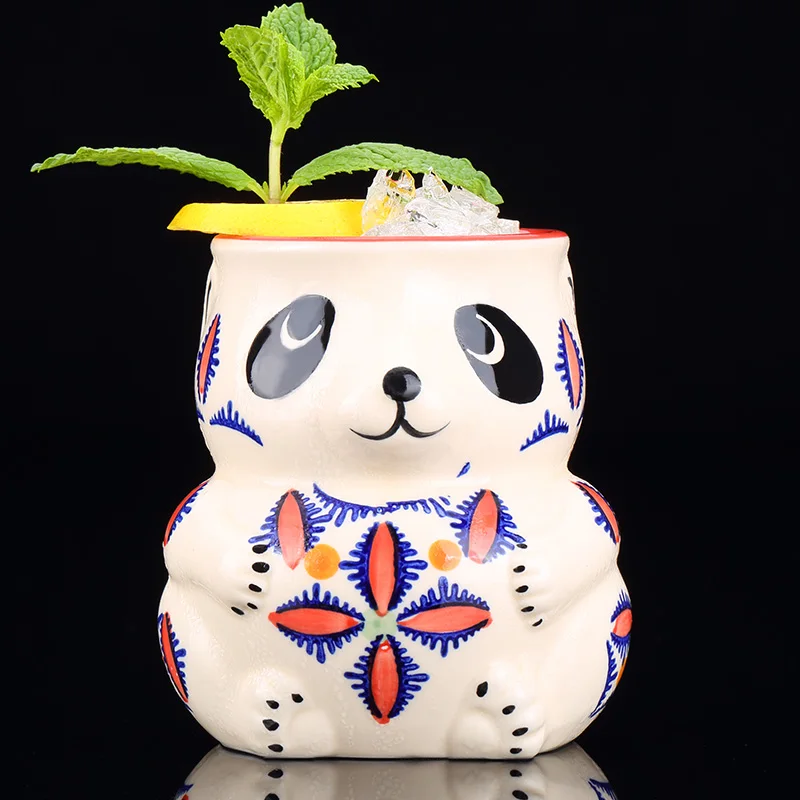 Чашка для бара TIKI гавайская Коктейльная кружка с милым медведем|Кружки| |